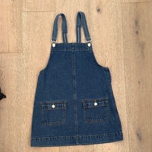 Edikted Blue Kids Overall Dress